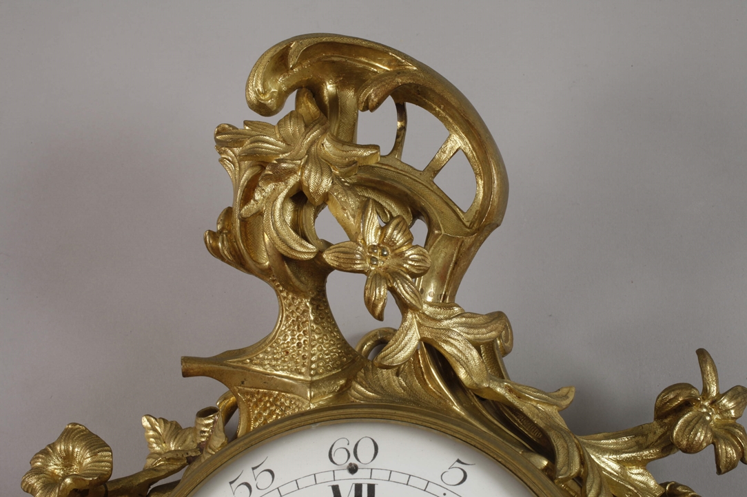Cartel clock bronze - Image 3 of 7