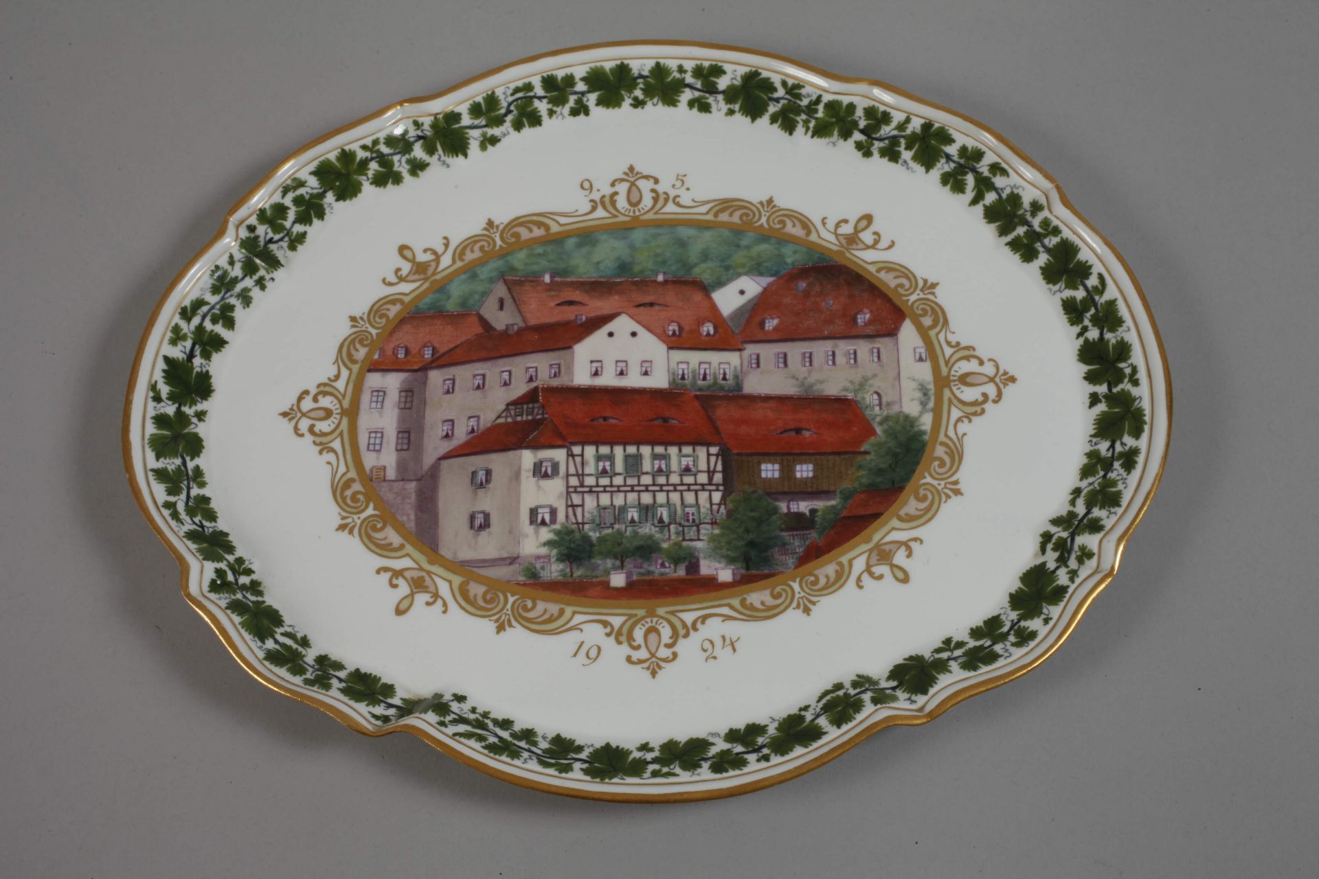 Meissen small tray building view - Image 2 of 3