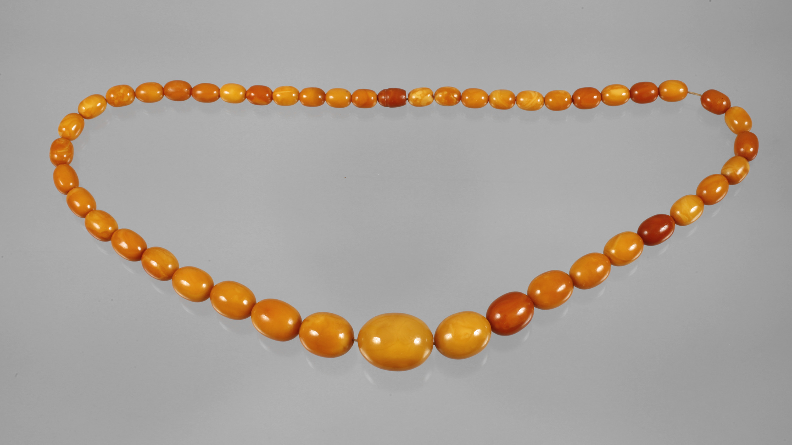 Long amber necklace