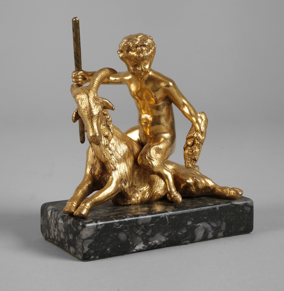 Dionysian satyr on a billy goat