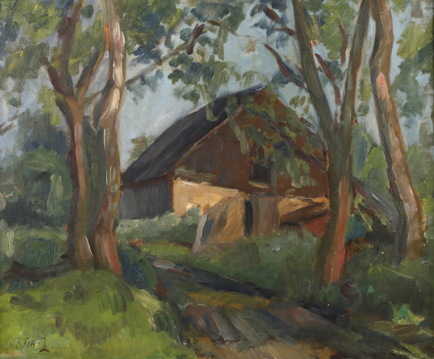 Theodor Schultze-Jasmer, Farmer's Cottage on the Baltic Sea 