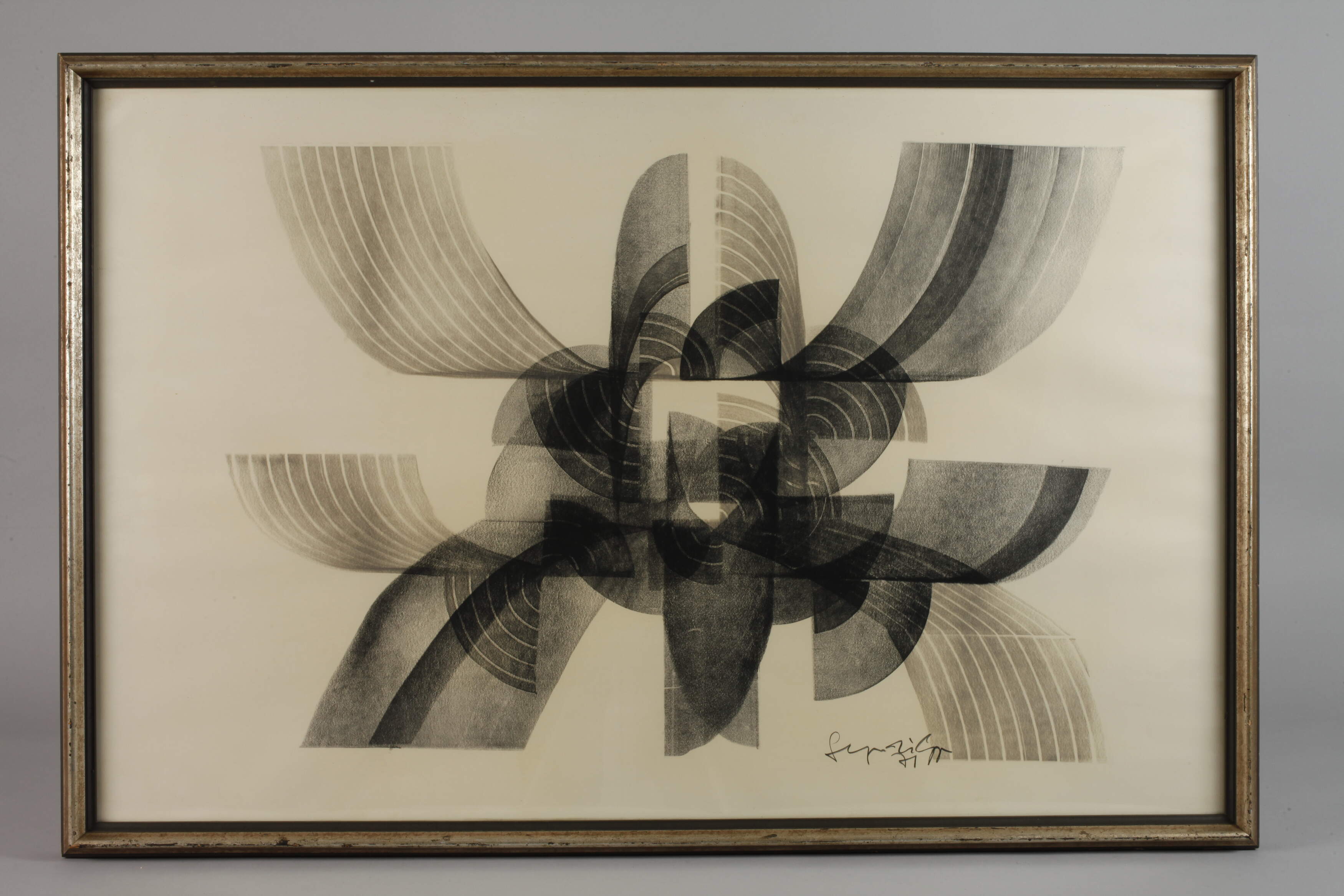 György Segesdi, Two Geometric Compositions - Image 2 of 5