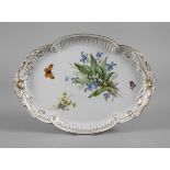 Meissen bow plate "Naturalistic Flower"