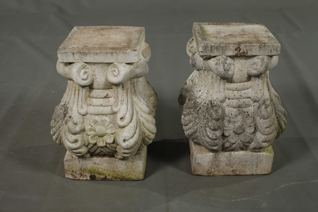 Three cast stone figures - Image 6 of 9