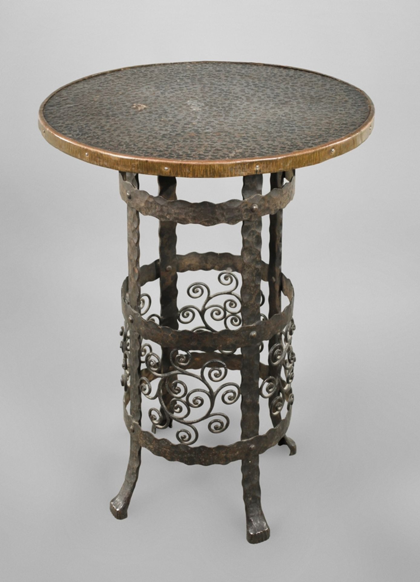Wrought iron flower table
