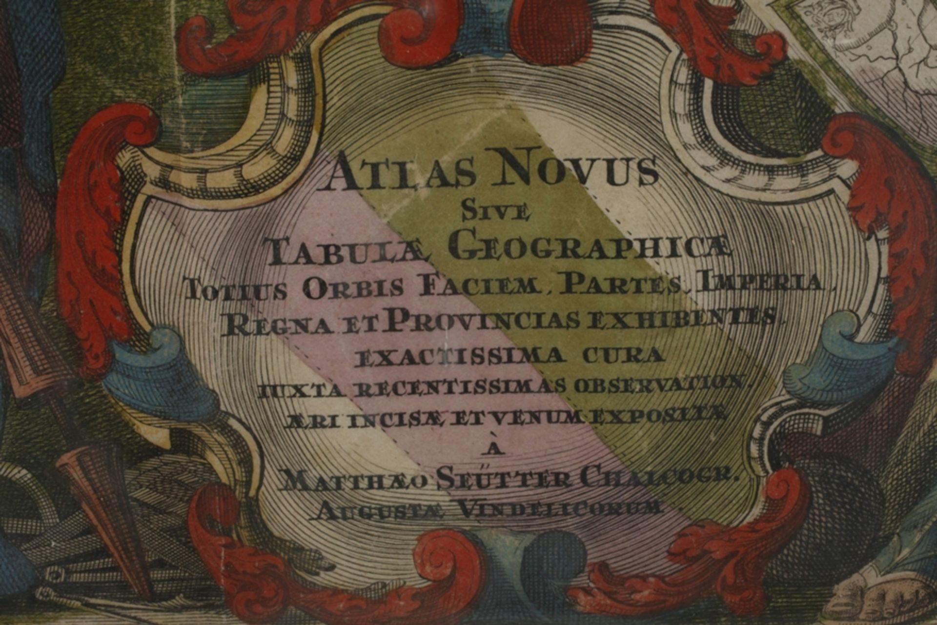 Matthäus Seutter, title page Atlas Geographicus - Image 3 of 4