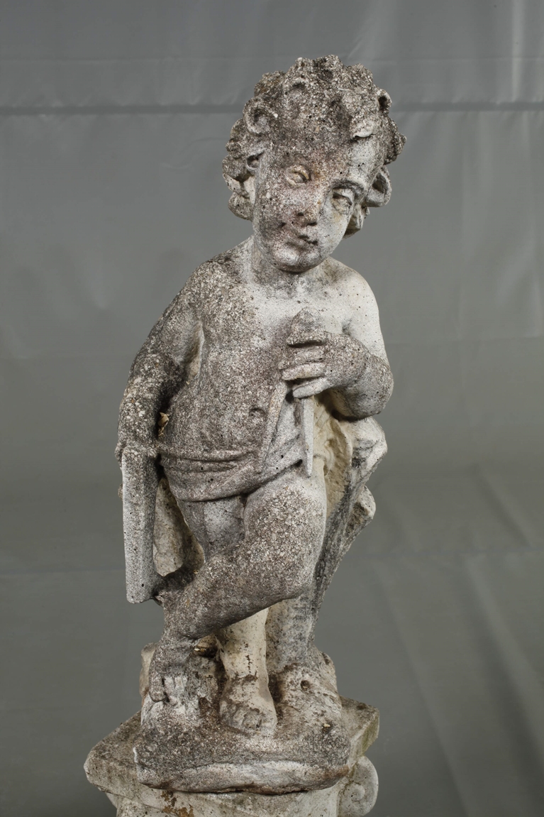 Three cast stone figures - Image 4 of 9