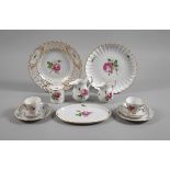 Meissen mixed lot "Red Rose"