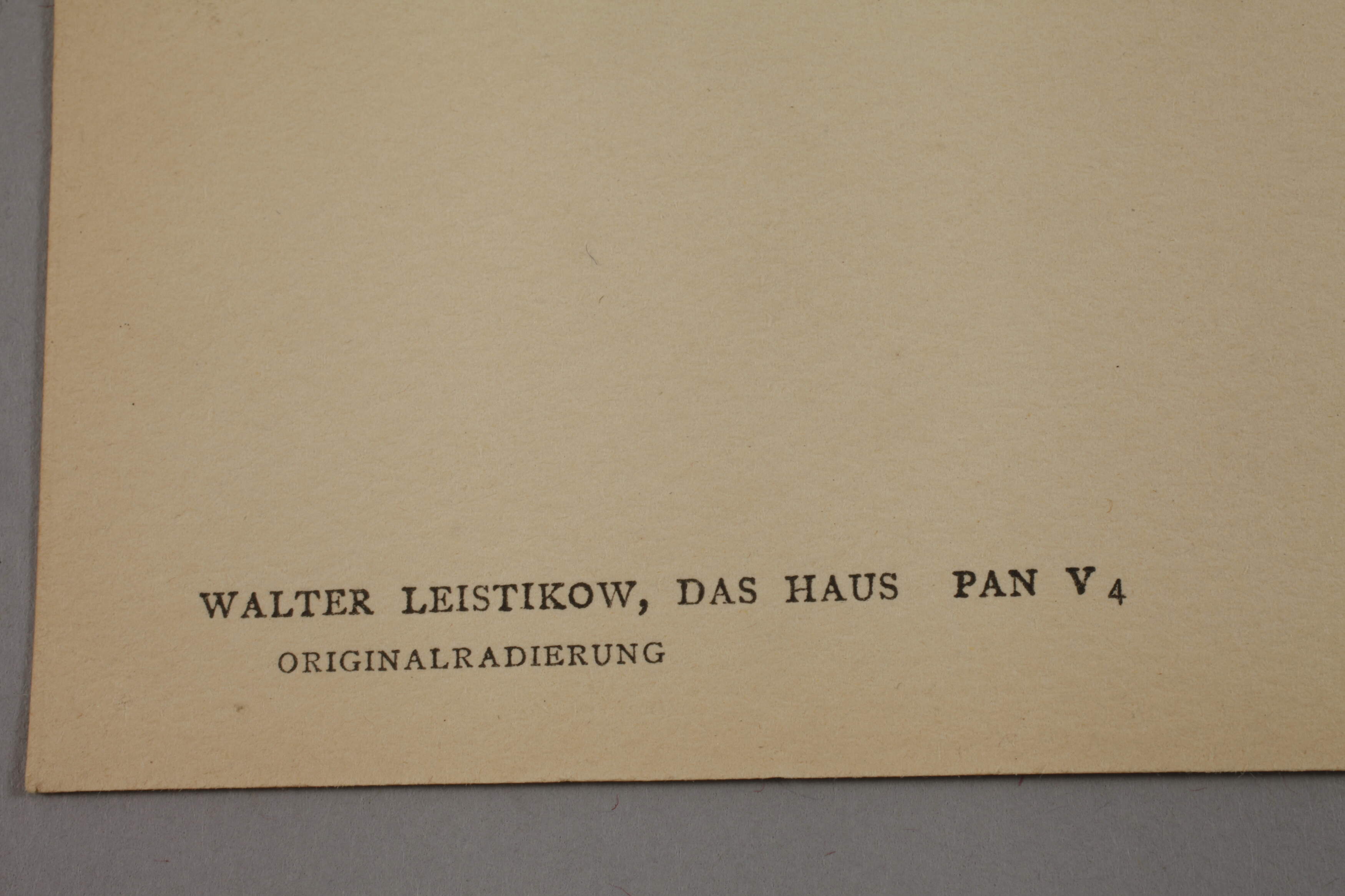 Walter Leistikow, "Das Haus" - Image 3 of 3