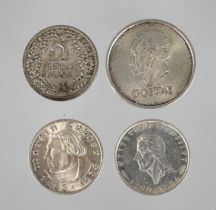 Convolute silver coins Weimar Republic