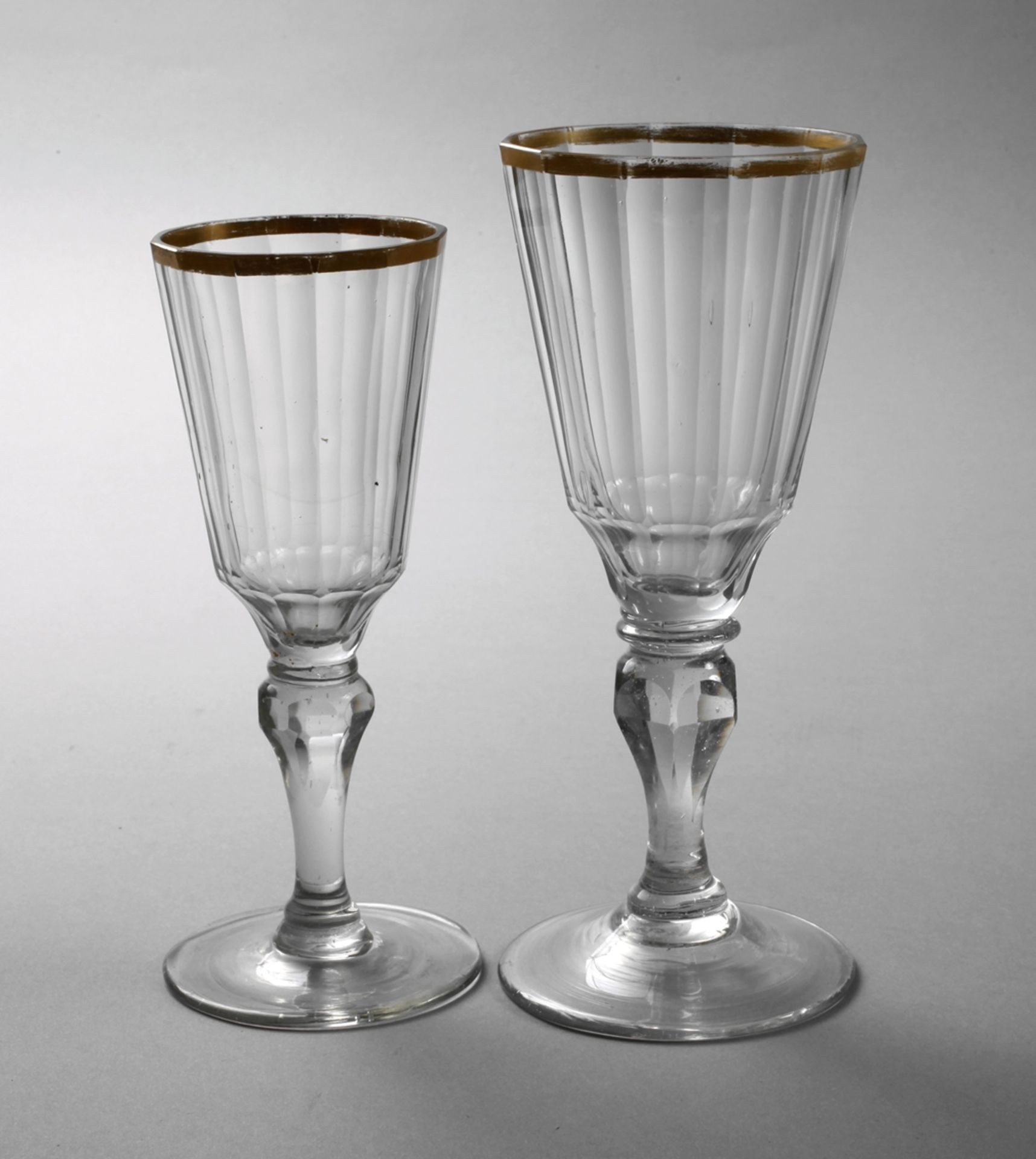 Pair of goblet glasses