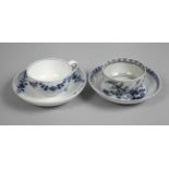 Meissen two cups with saucers blue painting