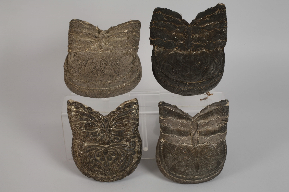 Collection of silver and gold bonnets - Image 2 of 7