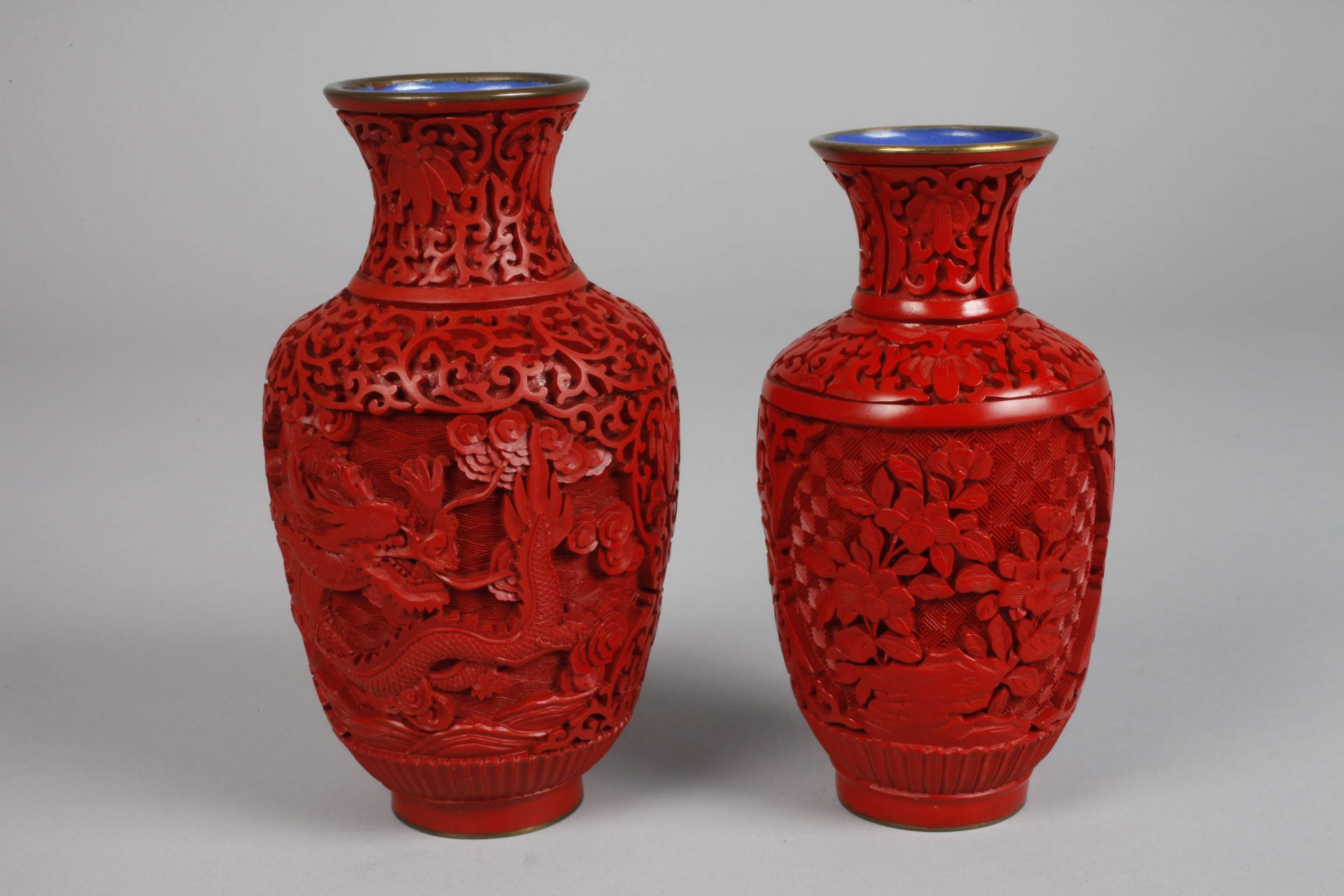 Three lacquer carvings - Image 4 of 5