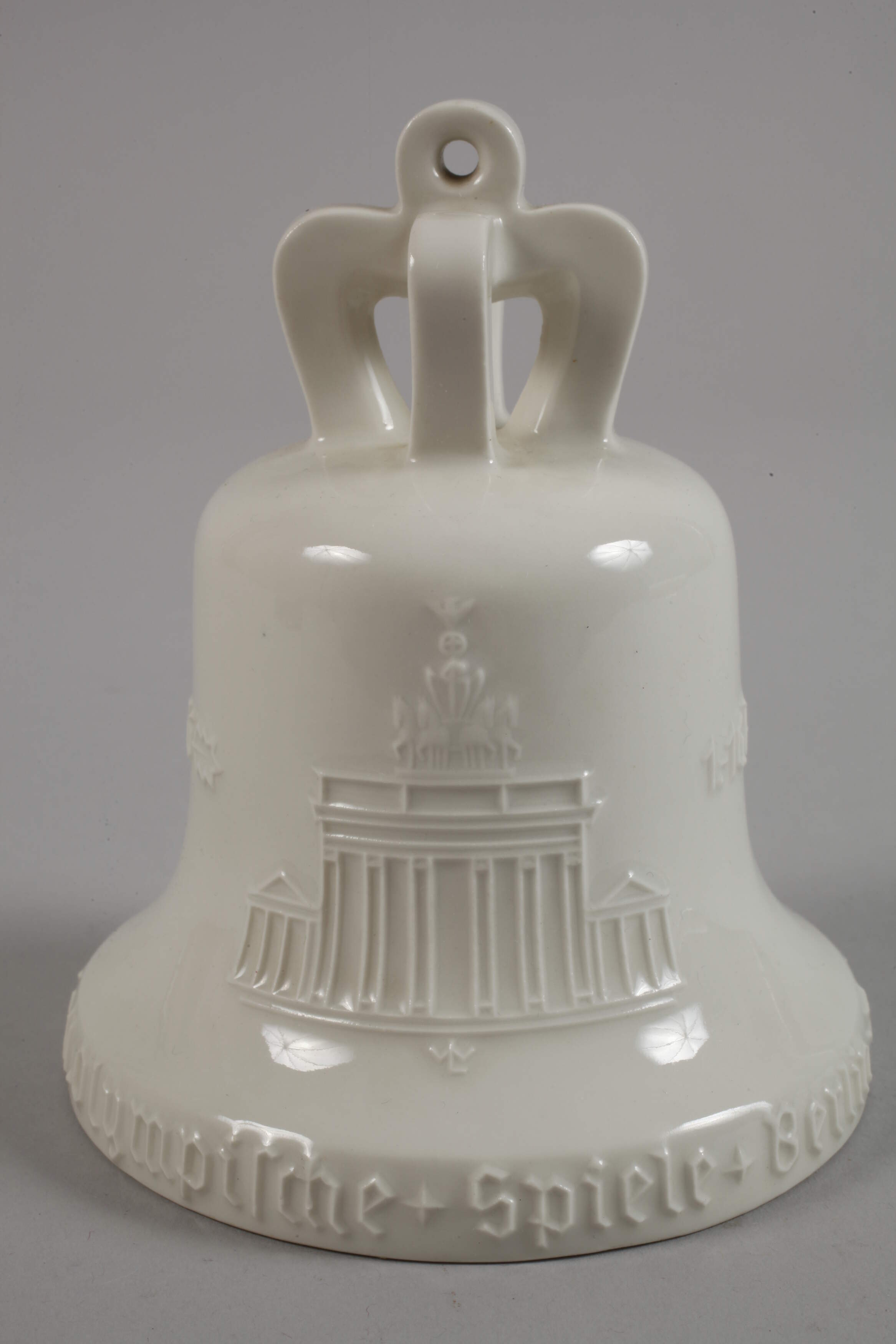 Porcelain bell Olympia 1936 with stand - Image 3 of 6