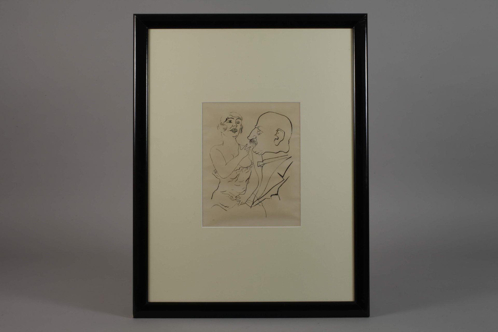 George Grosz, Ungleiches Paar - Bild 2 aus 4