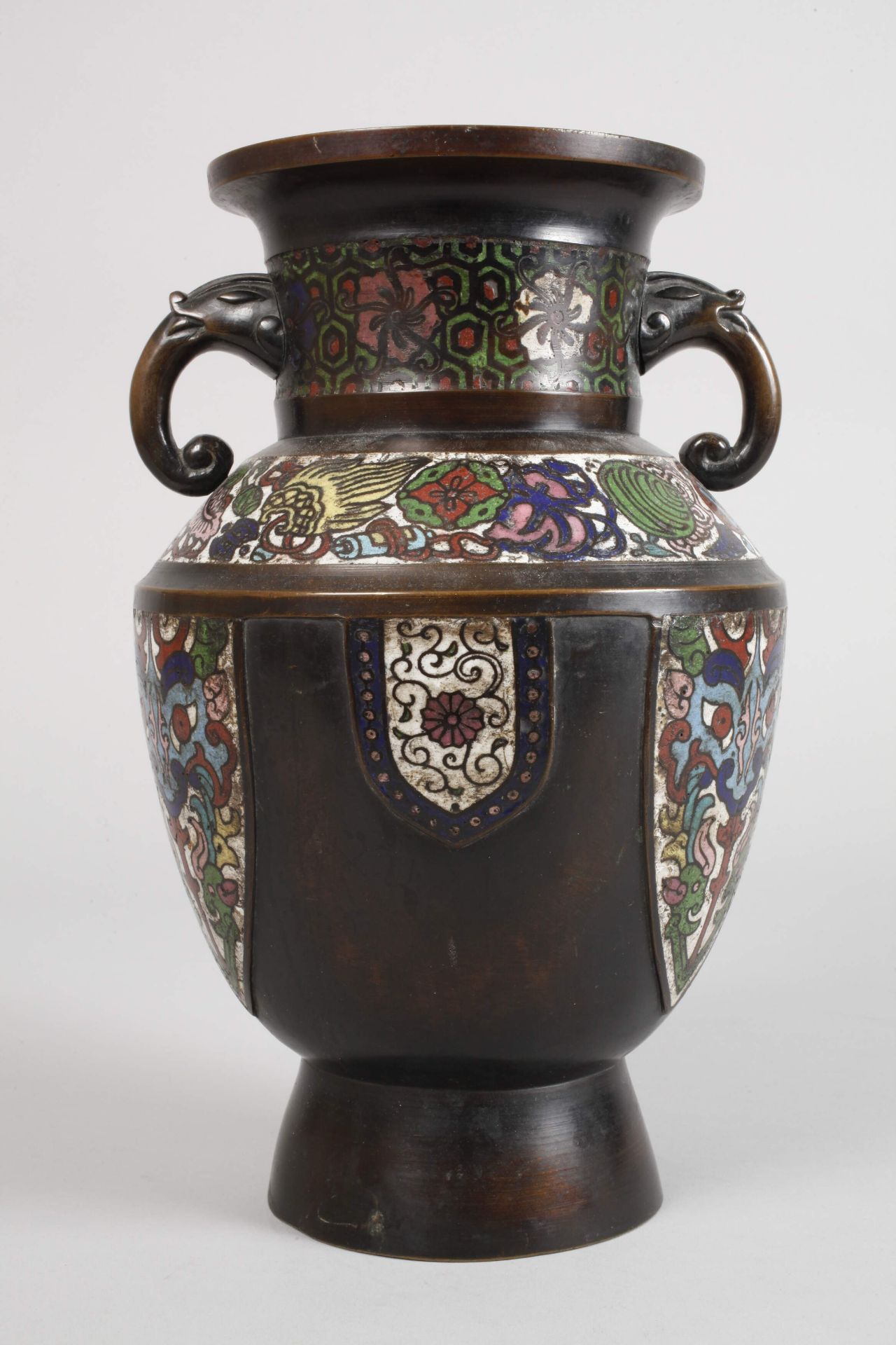 Cloisonné vase - Image 2 of 6