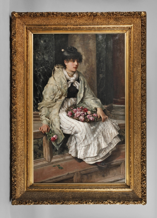 Franz Ruben, "Venezianische Blumenverkäuferin"