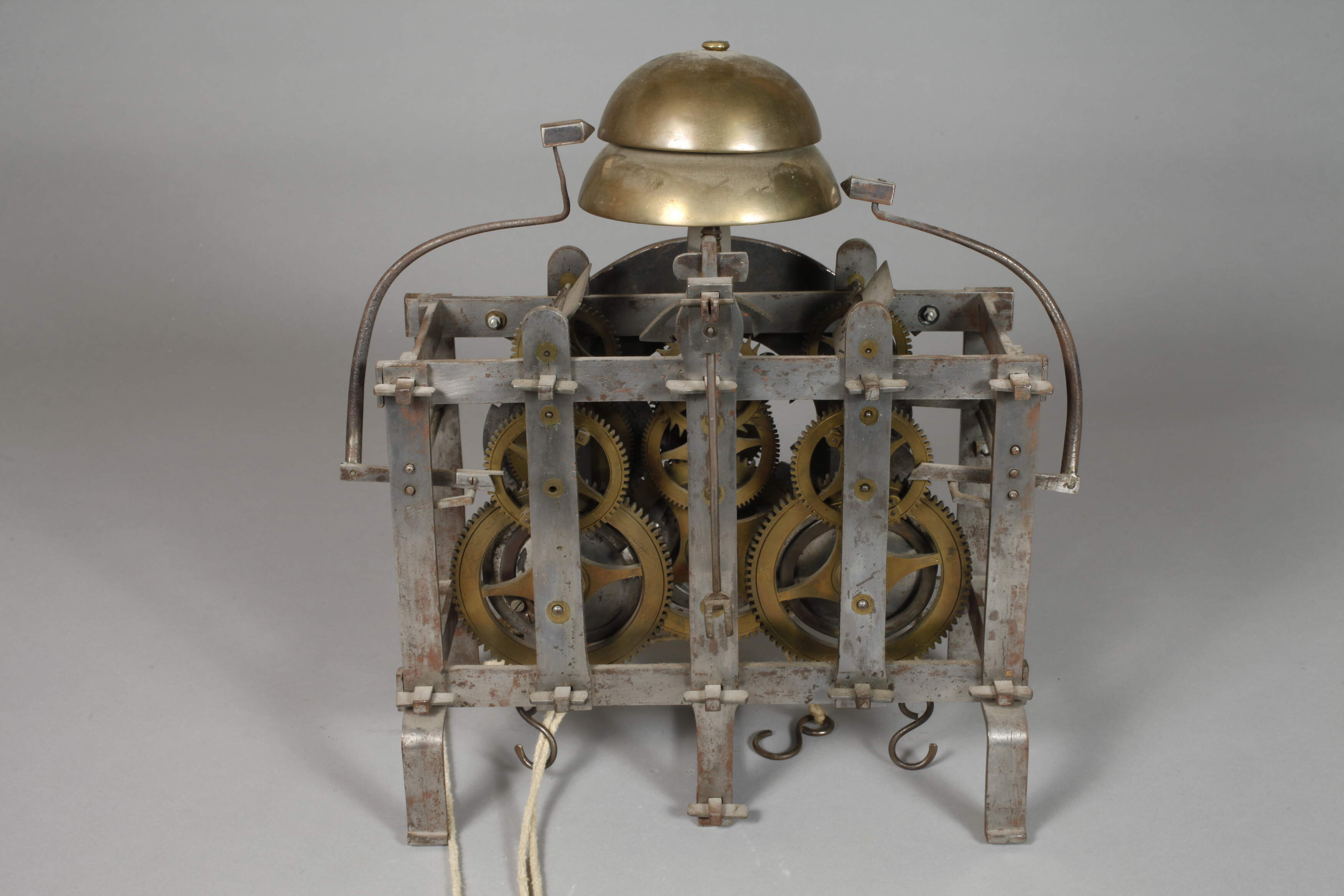 Small tower clock movement - Image 6 of 8