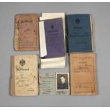 Military passports and pay books 1st World War