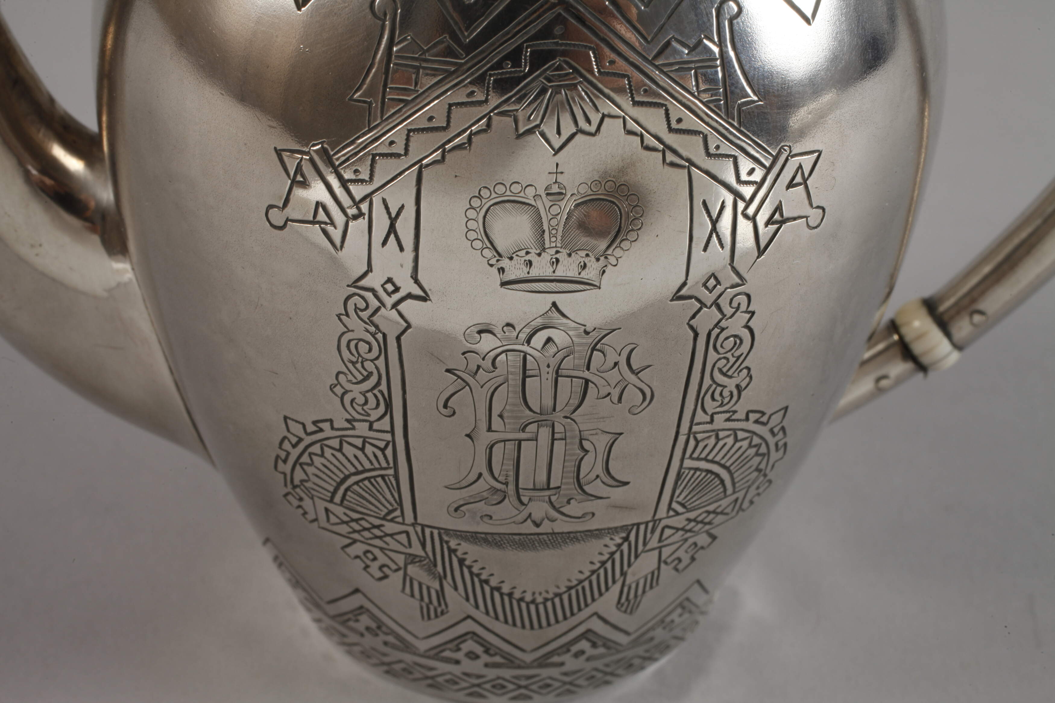 Russian silver jug from aristocratic property - Image 2 of 4