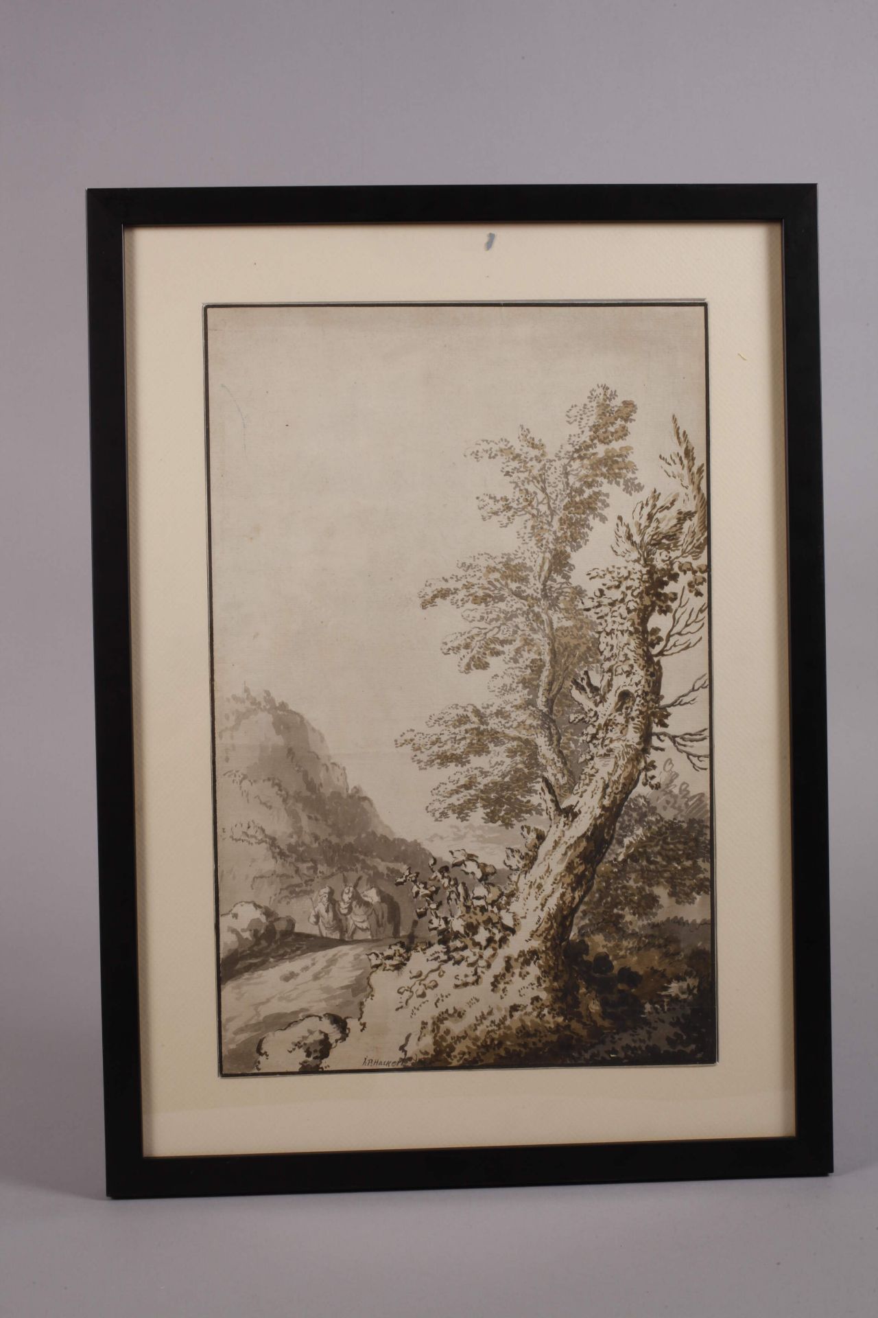 Jakob Philipp Hackert, Alter Baum am Wegesrand - Bild 2 aus 9