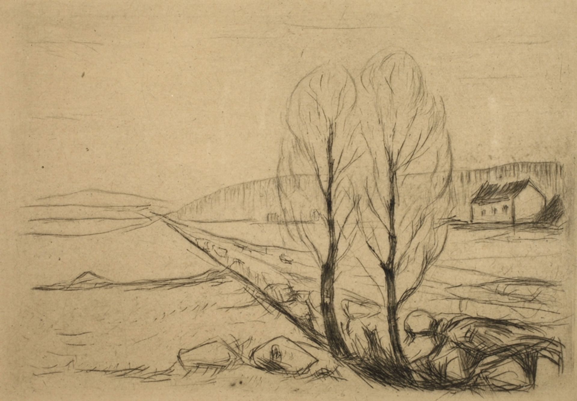 Edvard Munch, "Norwegische Landschaft"