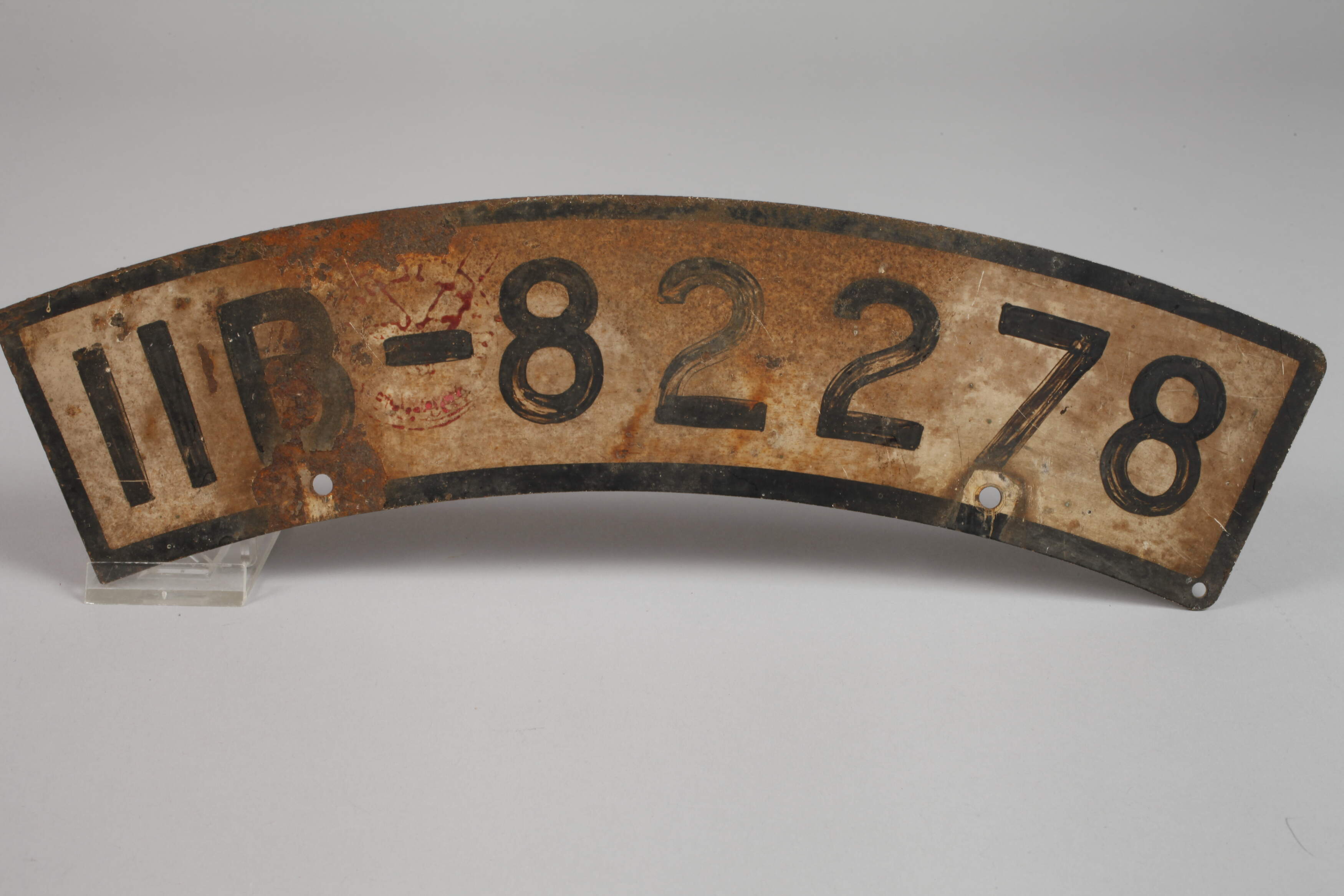 Motorcycle number plate 3rd Reich - Image 3 of 3