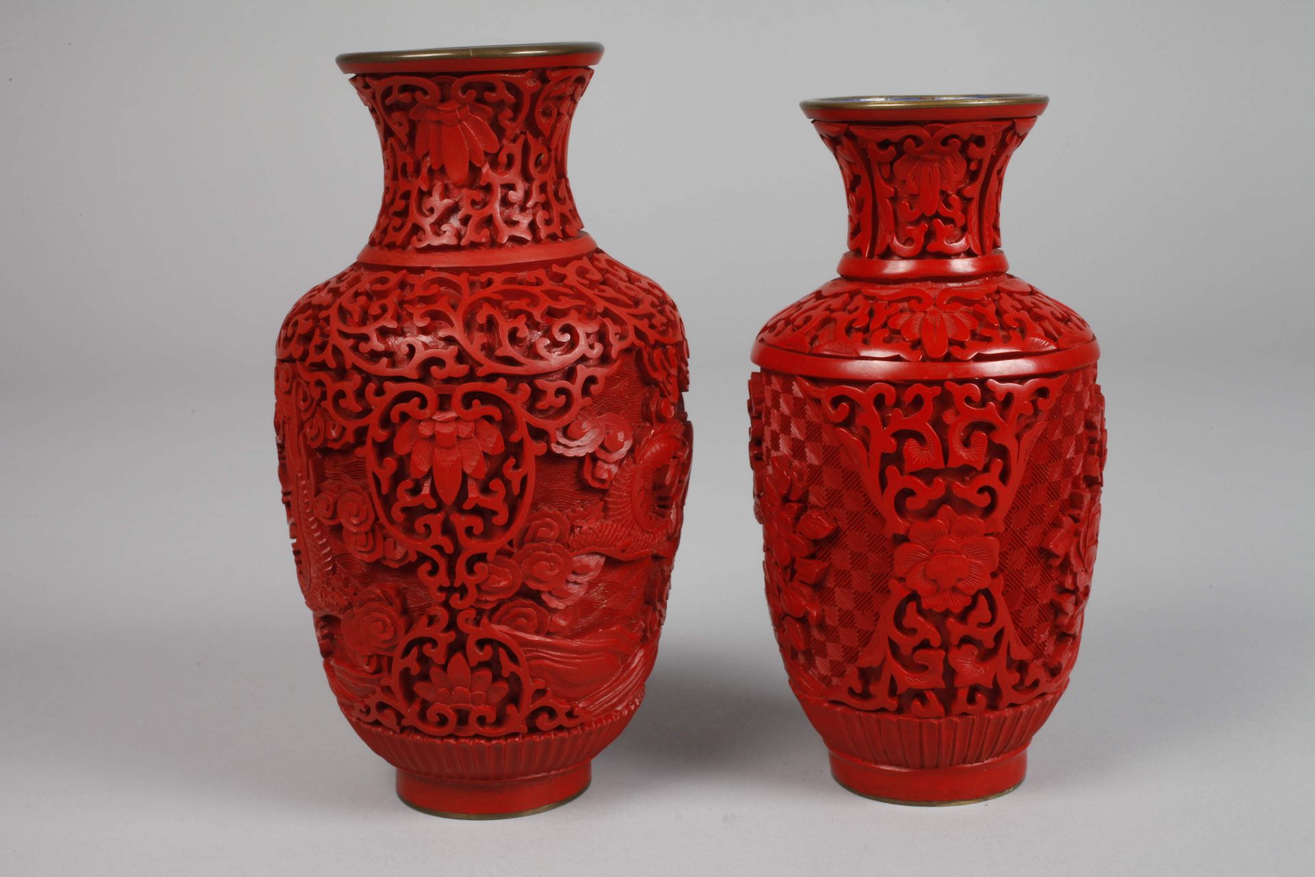 Three lacquer carvings - Image 5 of 5