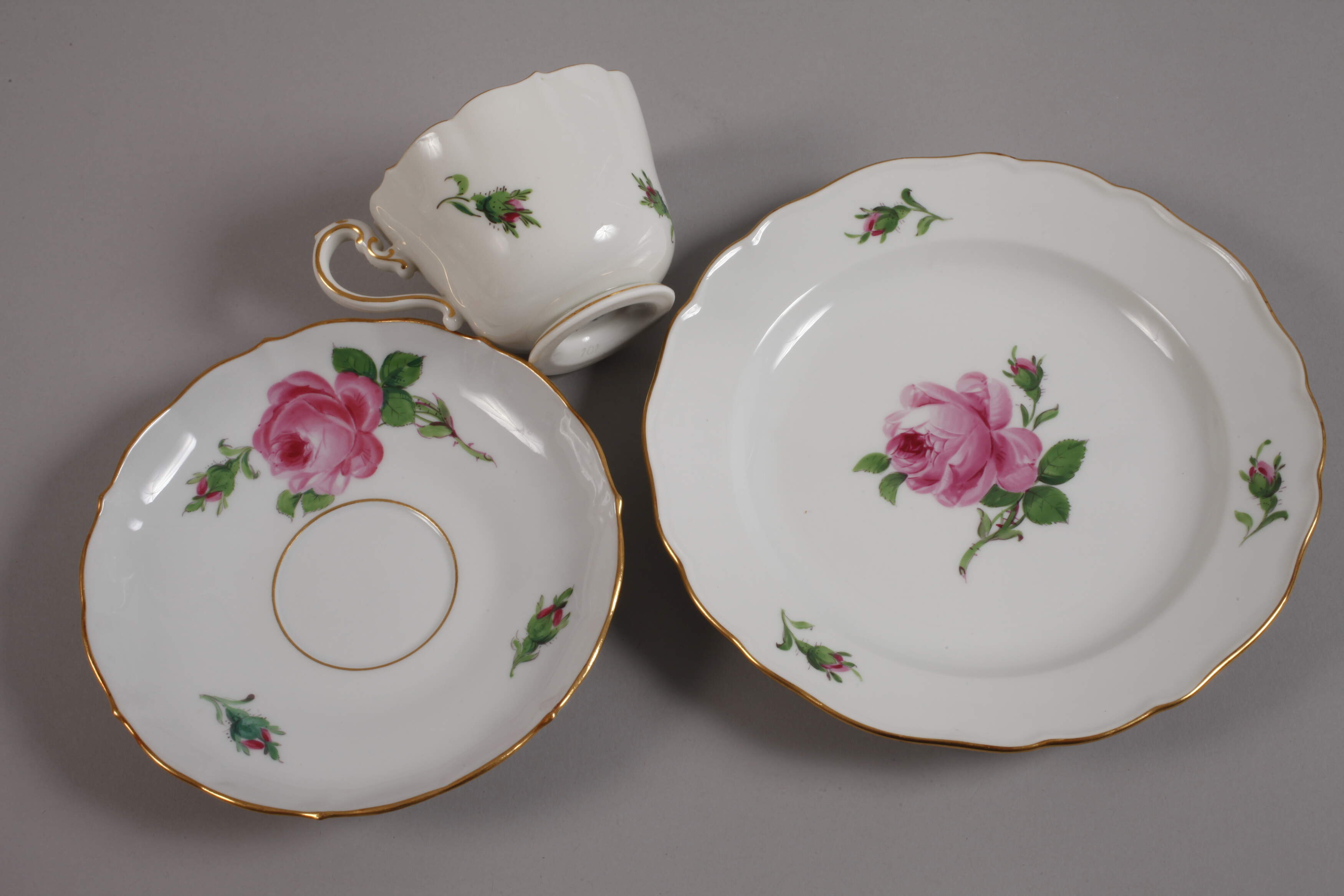 Meissen mixed lot "Red Rose" - Image 5 of 8