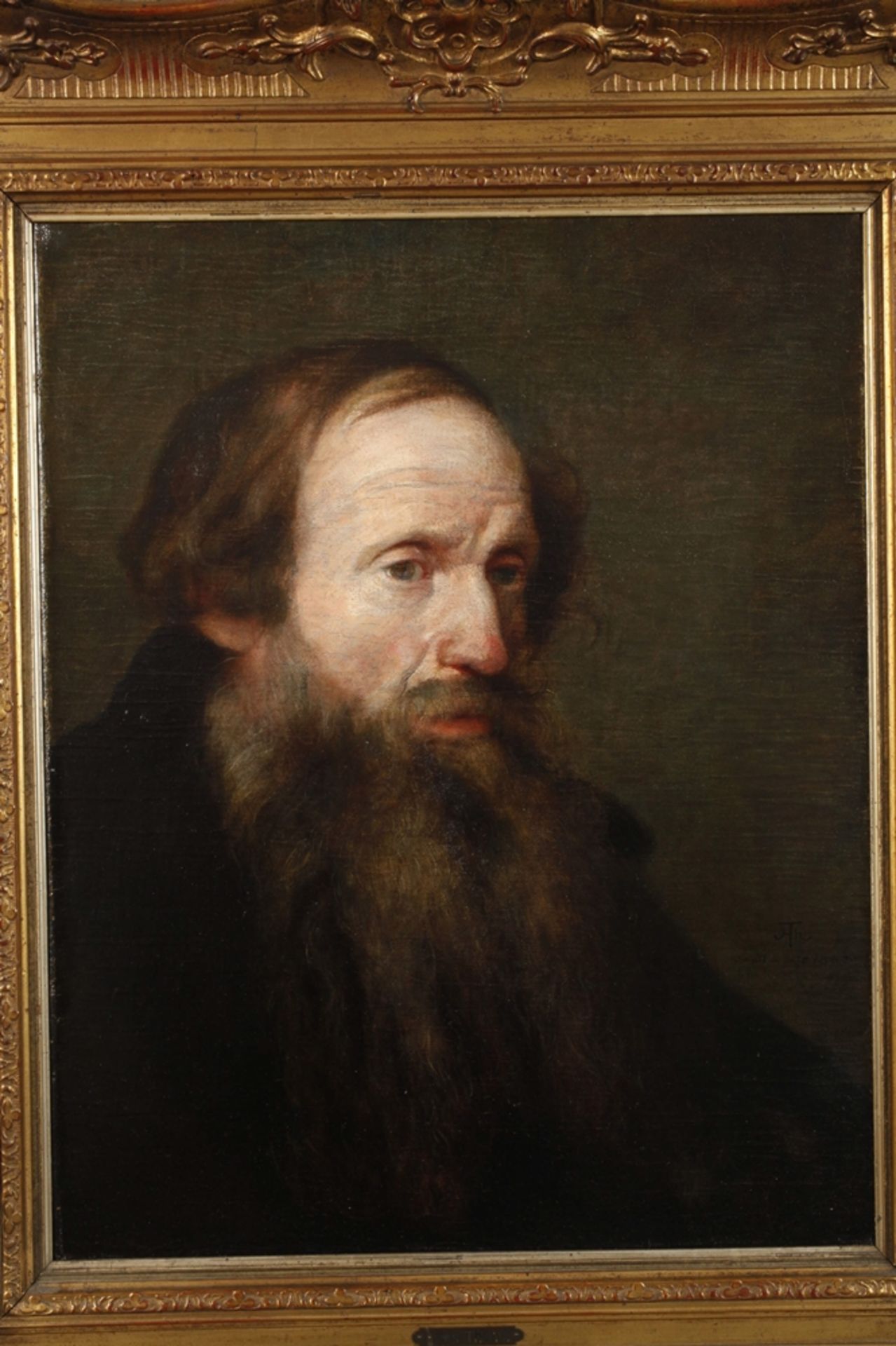 Prof. Hans Thoma, Portrait eines älteren Mannes - Bild 2 aus 7