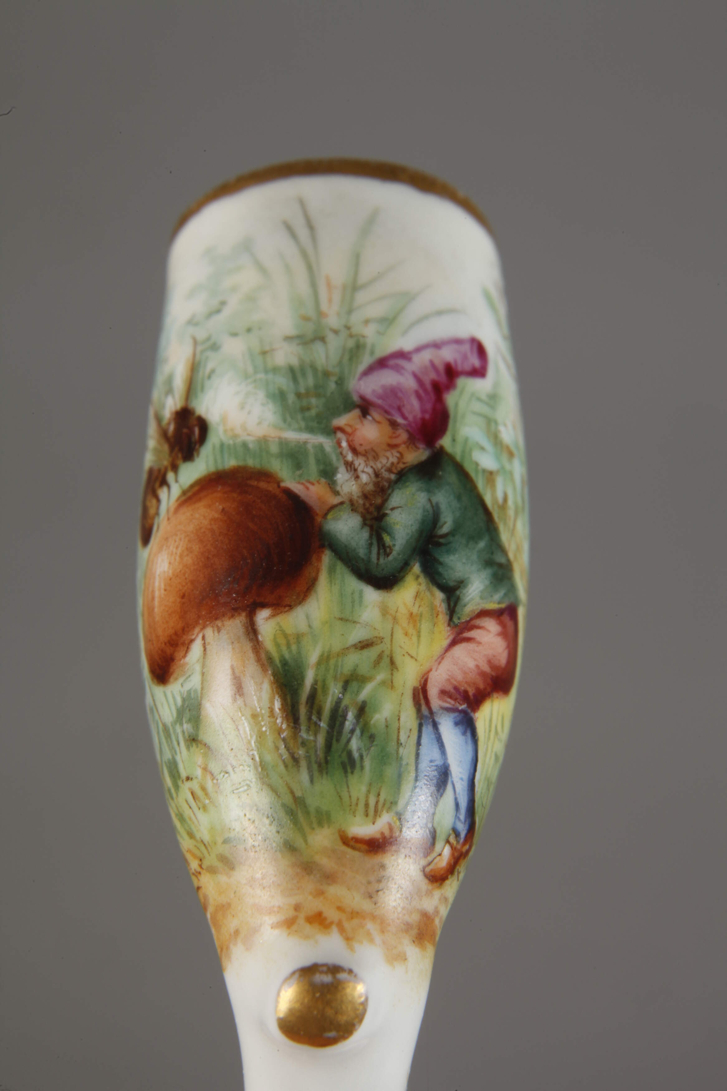 Meissen miniature pipe bowl dwarf motif - Image 5 of 5