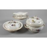 KPM Berlin two tureens and sauce boat