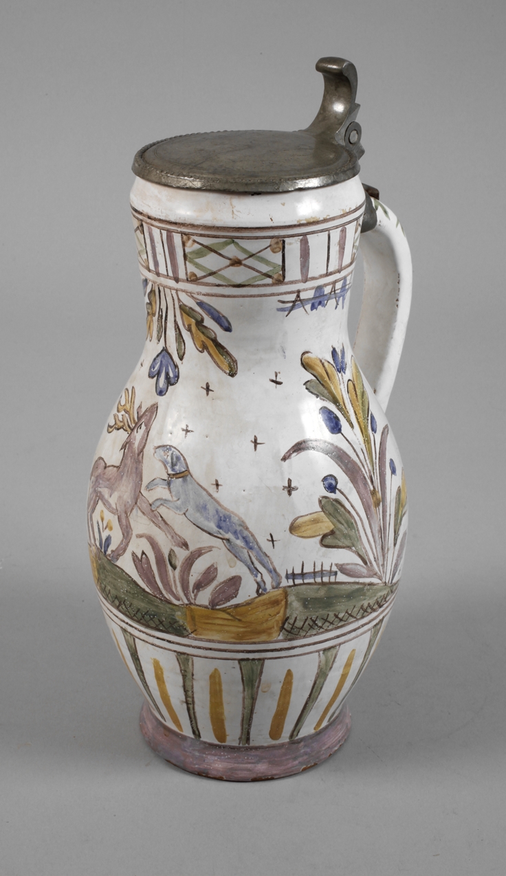 Pear jug faience