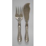 Fish serving cutlery silver