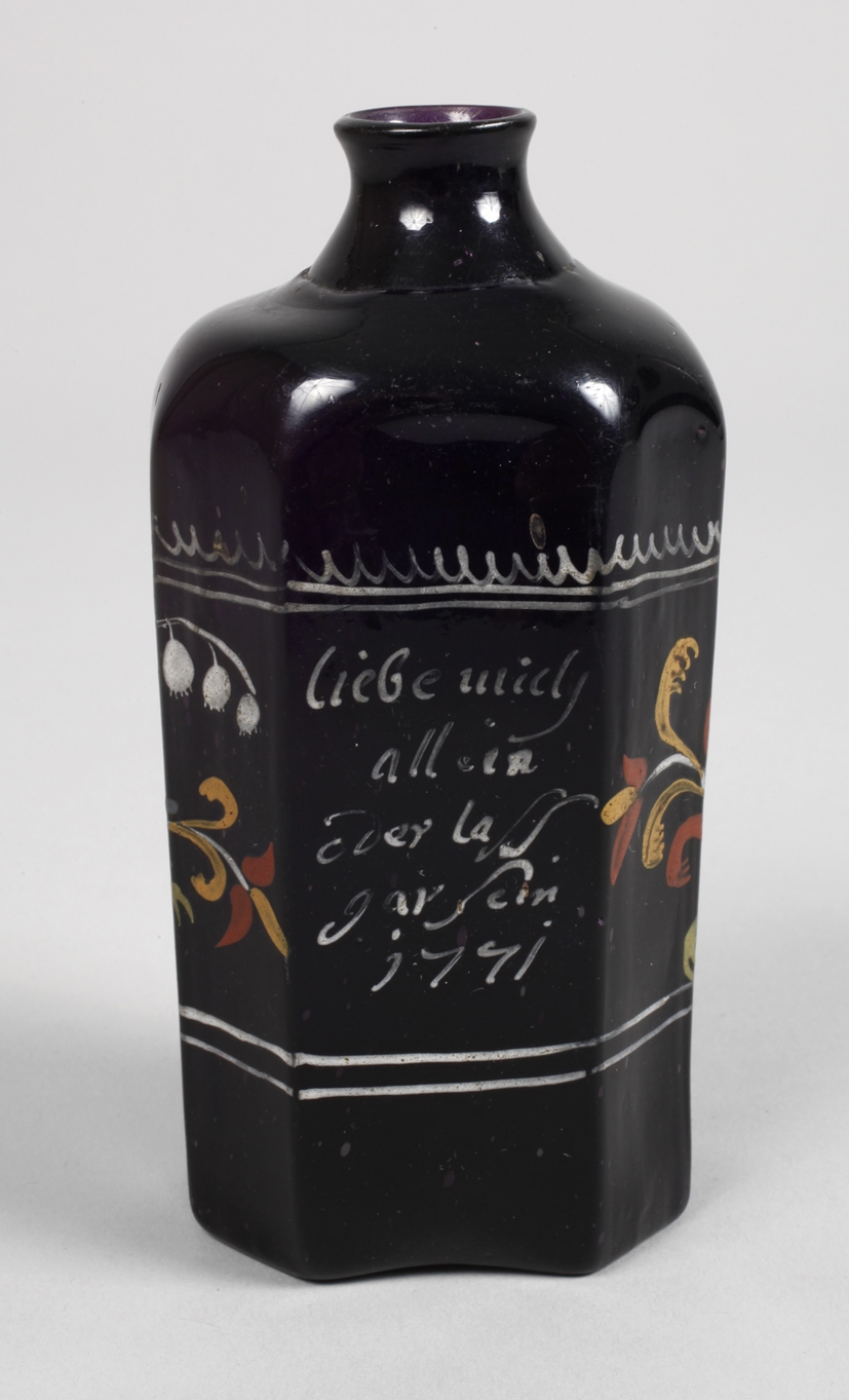 Alpine bottle with painting
