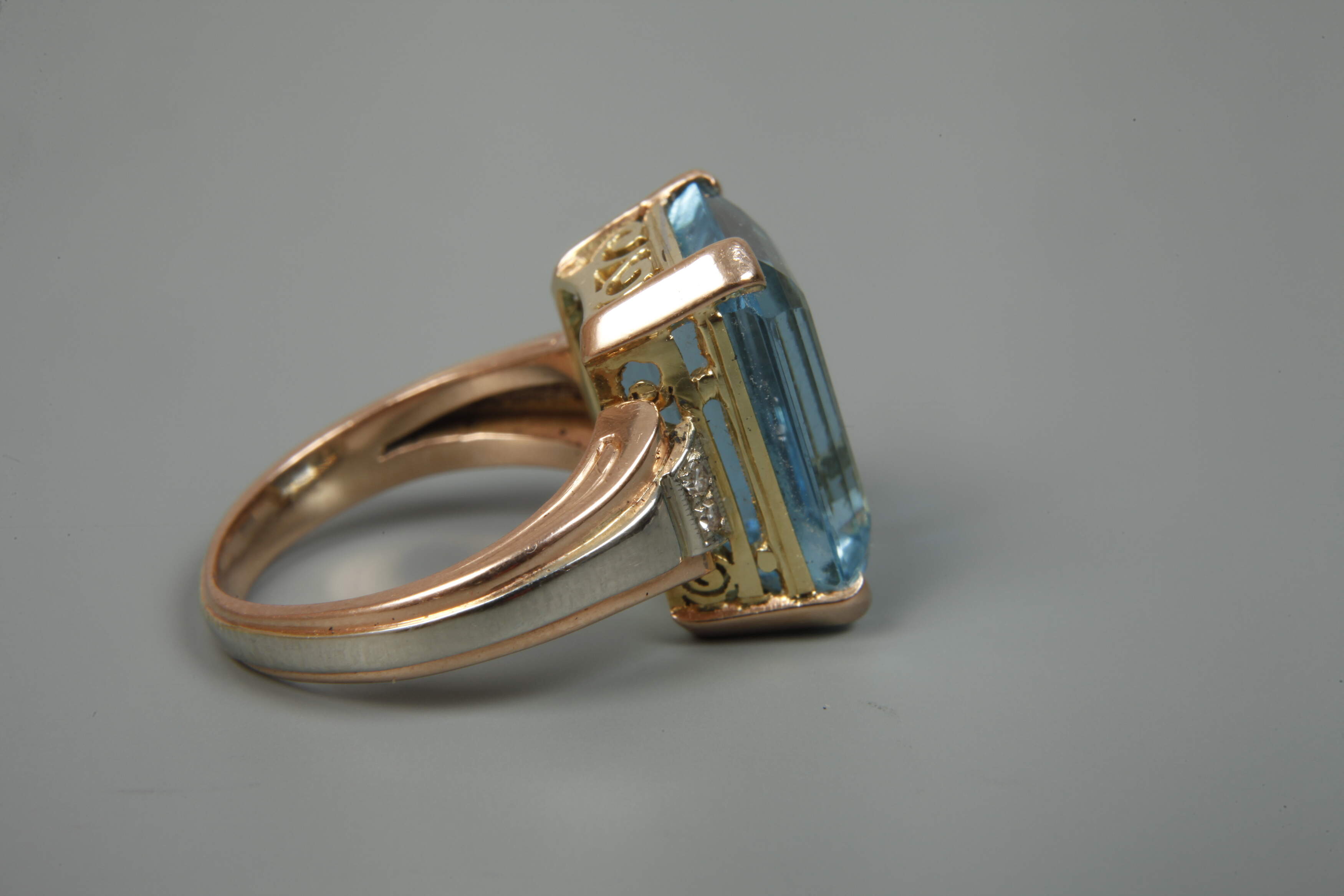 Lady's ring with high-quality aquamarine - Image 3 of 3