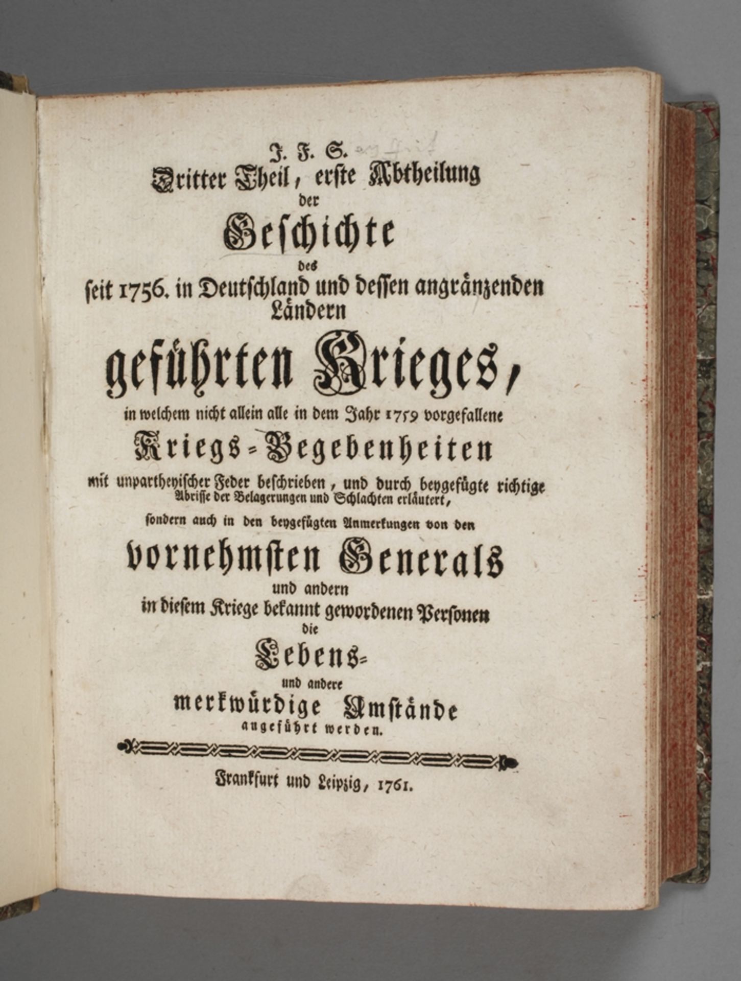 Geschichte des Krieges 1761