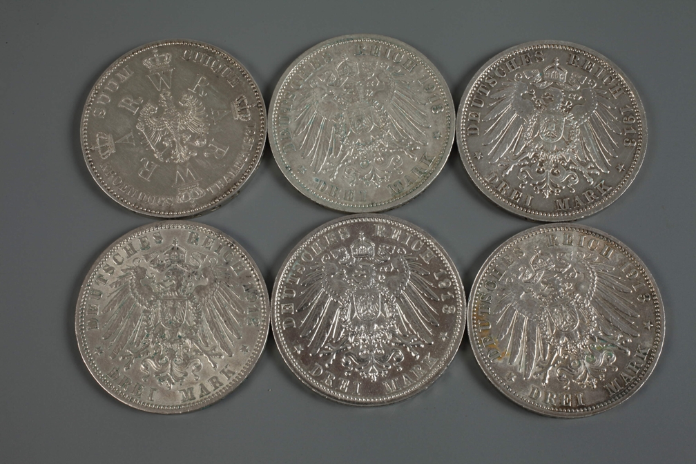 Convolute Silver Coins of the German Empire - Image 5 of 7