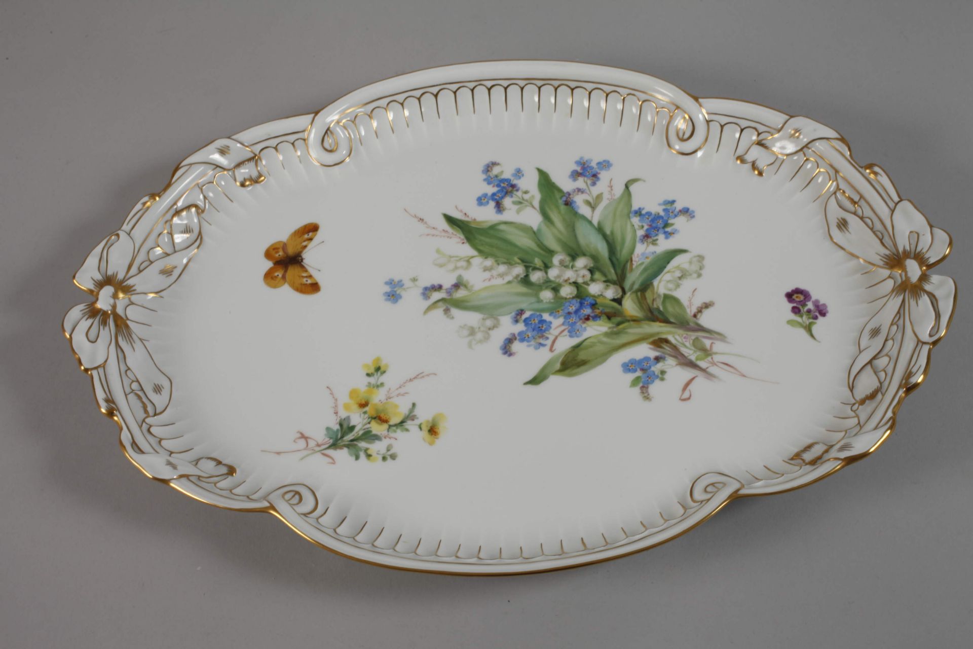 Meissen bow plate "Naturalistic Flower" - Image 2 of 6