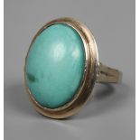 Lady's ring with turquoise