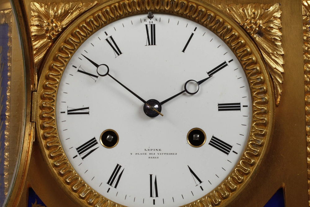 Bronze mantel clock Lepine Paris - Image 3 of 8