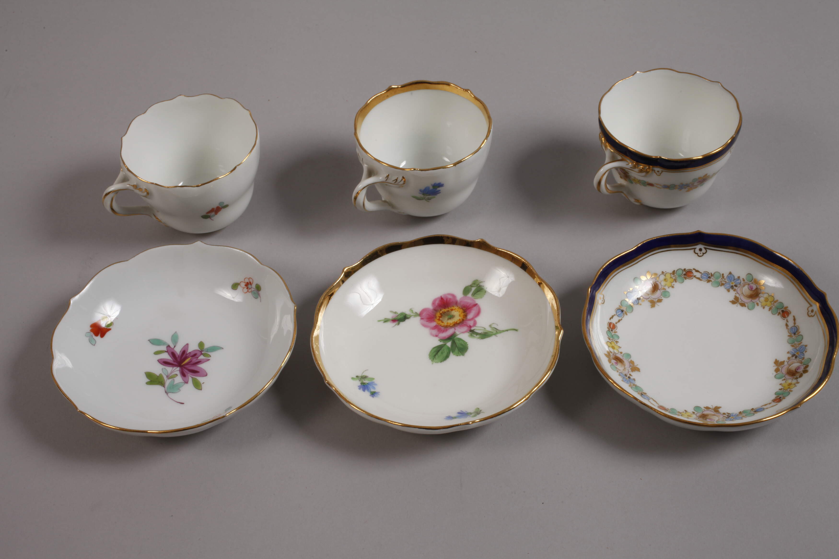 Meissen mixed lot flower painting - Image 2 of 5