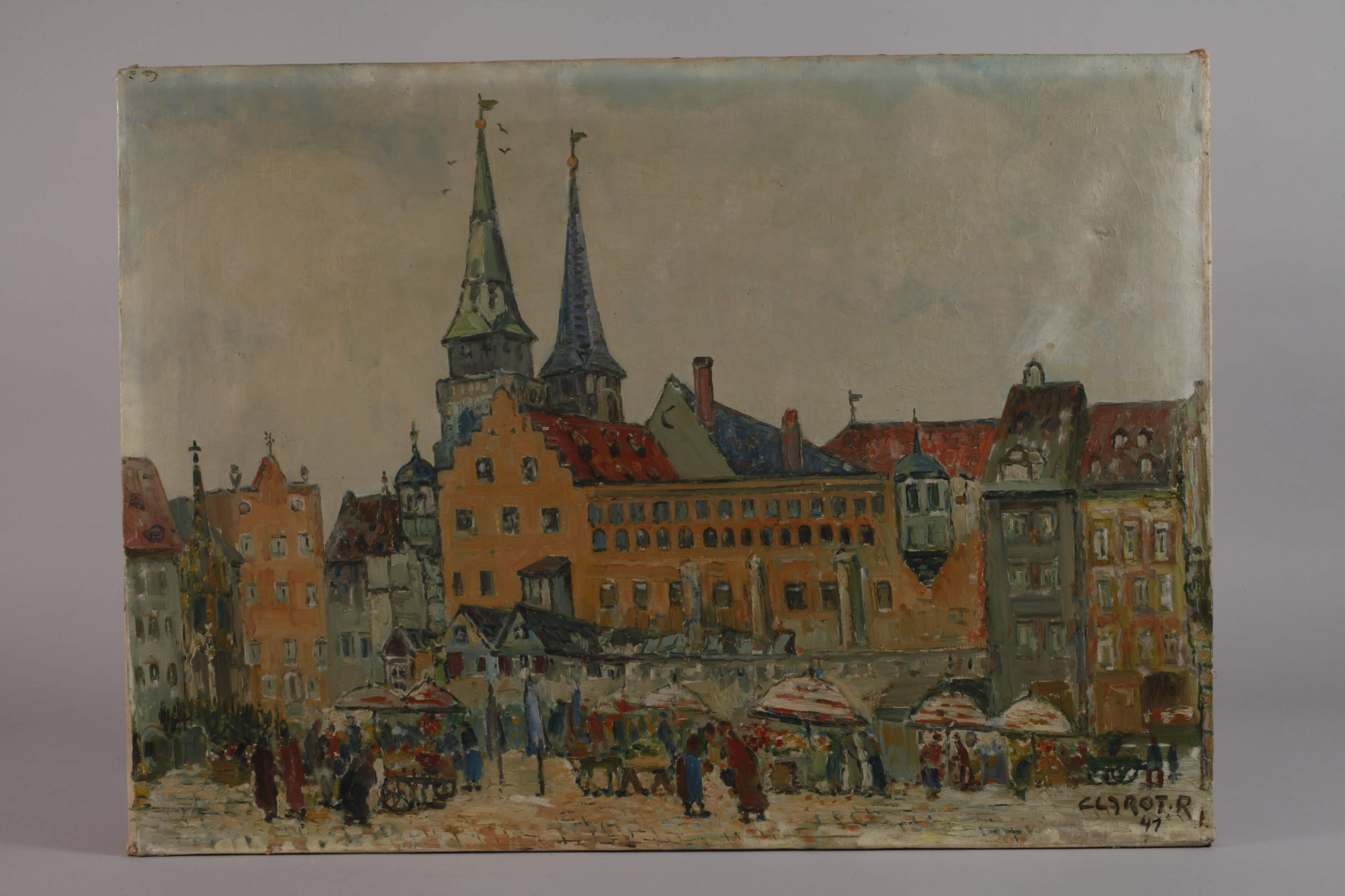 René Clarot, Market Day in Nuremberg - Image 2 of 5