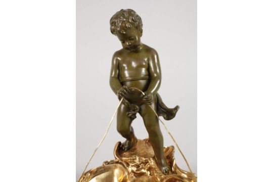 Eutrope Bouret, offering bowl putto on shell - Image 2 of 4