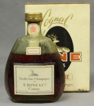 1 ganze Flasche Cognac Hine Antique Vieille Fine Champagne.