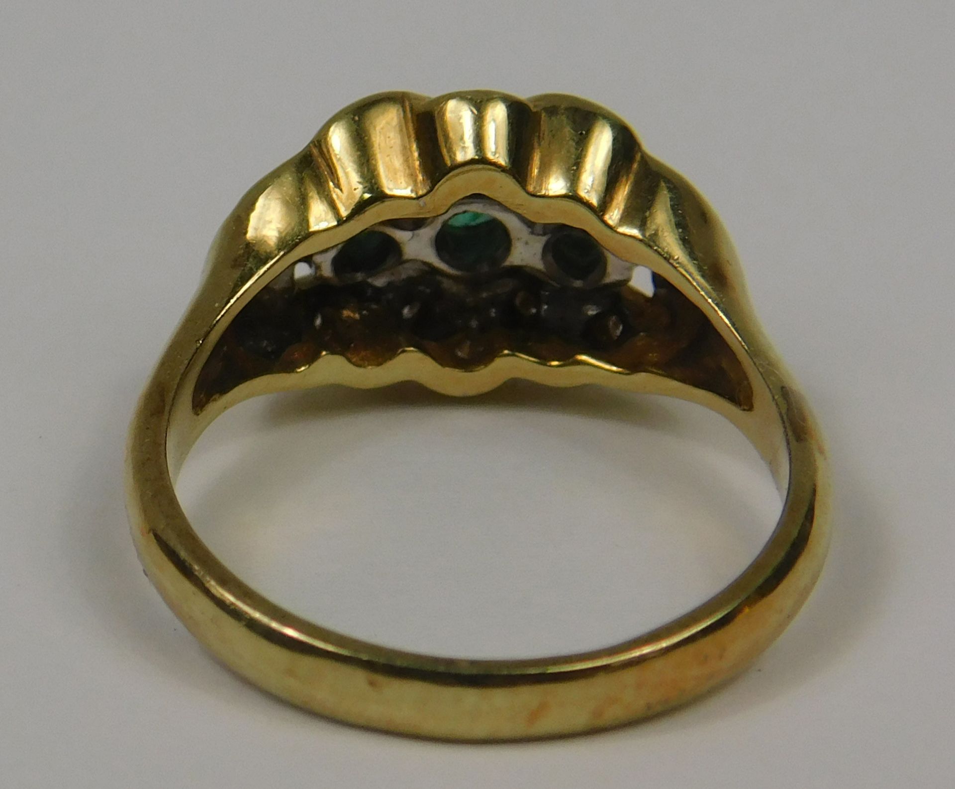 Smaragd-Diamant-Ring. Gold 585. - Image 6 of 11