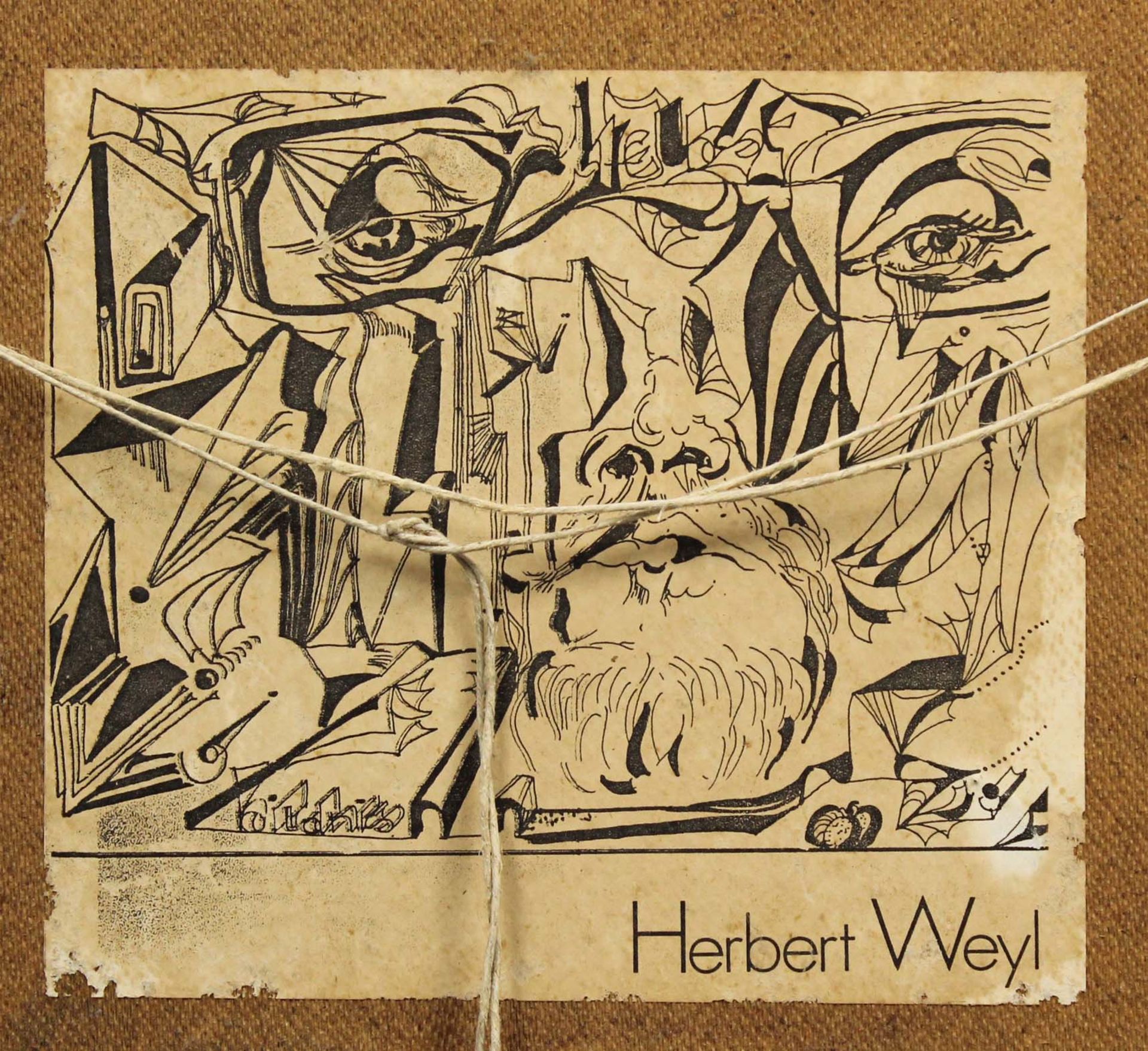 Herbert WEYL (1923 - 1998). Blick auf Fenster I. - Image 6 of 6