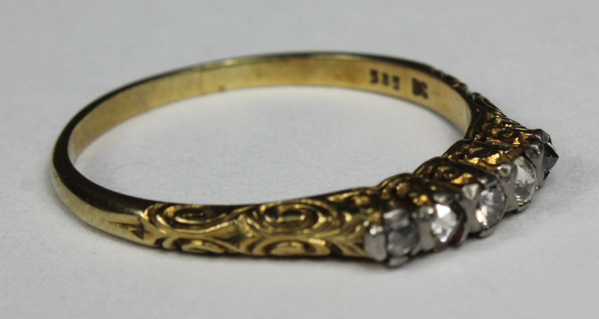 Historischer Diamantrosen-Ring. Gold 585. 18./19. Jahrhundert? - Image 3 of 12