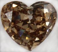 Diamant. Herzschliff. Fancy Colour. 0,58 Karat.